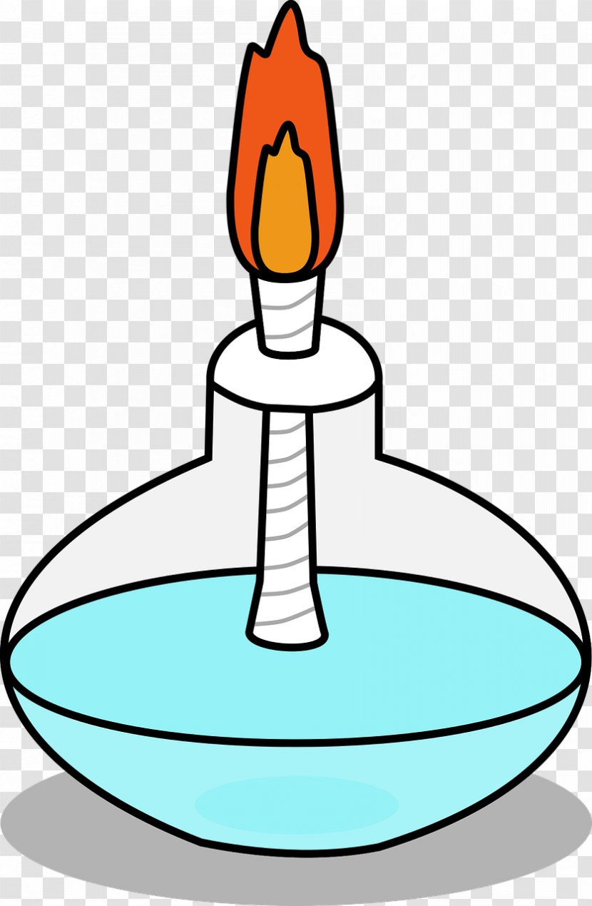 Light Alcohol Burner Lamp Clip Art - Artwork - Science Experiments Transparent PNG