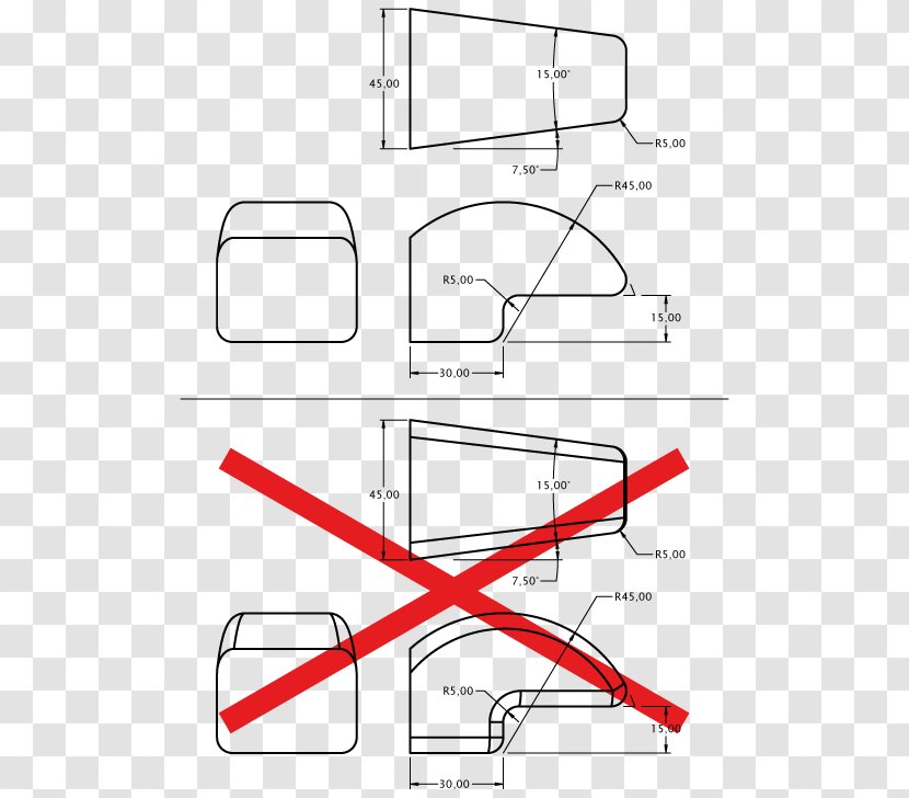 Technical Drawing Edge Annotation - Design Transparent PNG