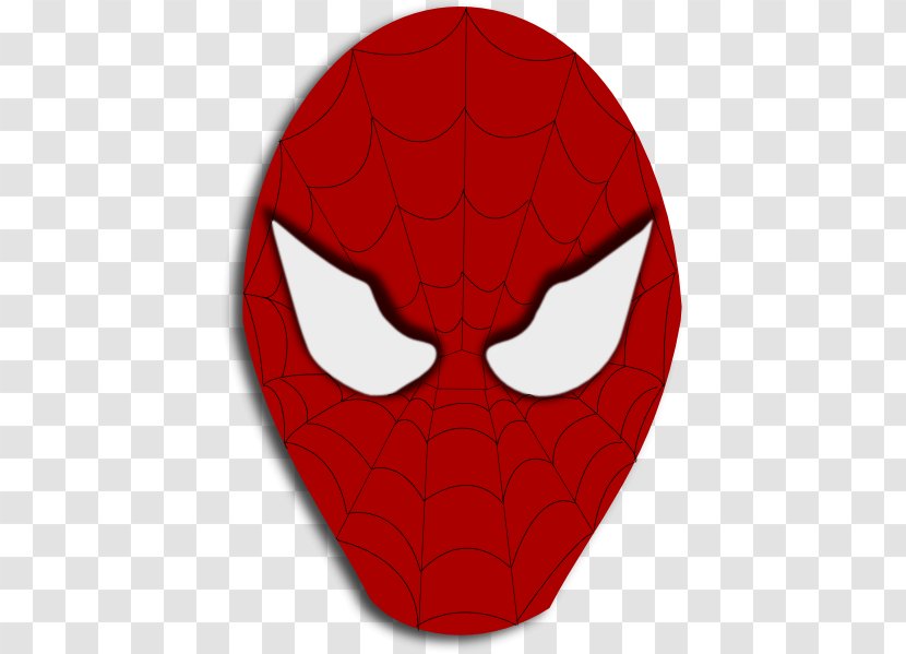 Spider-Man Clip Art - Scalable Vector Graphics - Spiderman Face Template Transparent PNG