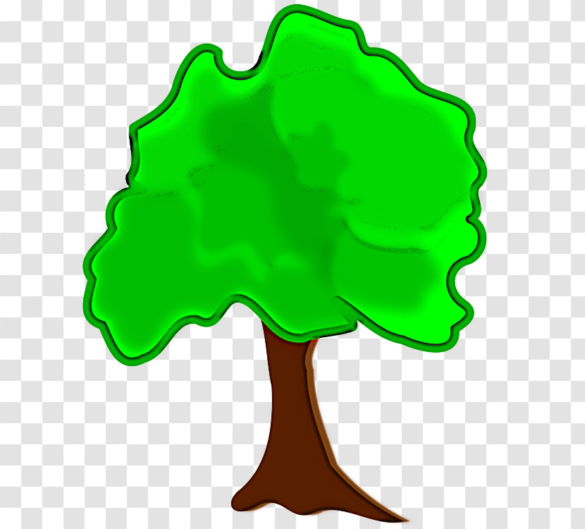 Green Leaf Tree Plant Symbol Transparent PNG