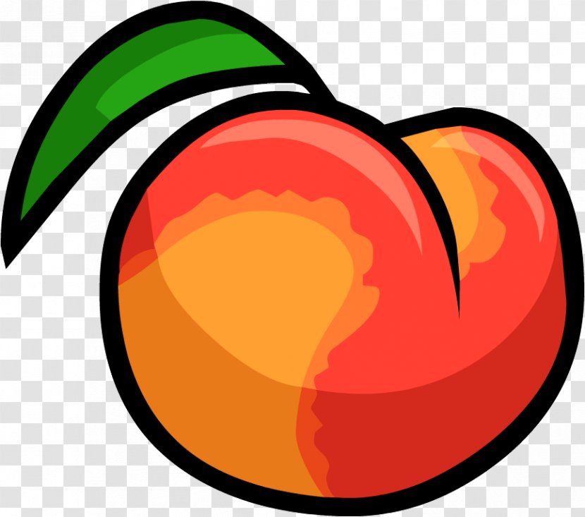 Club Penguin Smoothie Crumble Peach Melba - Slice Transparent PNG