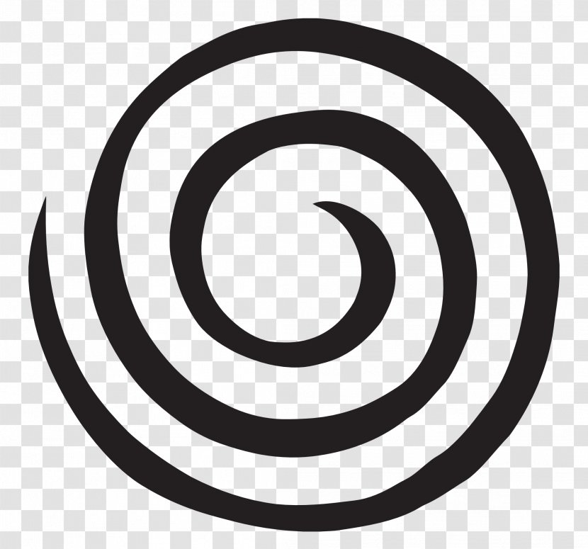 Logo Brand Black And White Font - Circle Swirl Transparent PNG