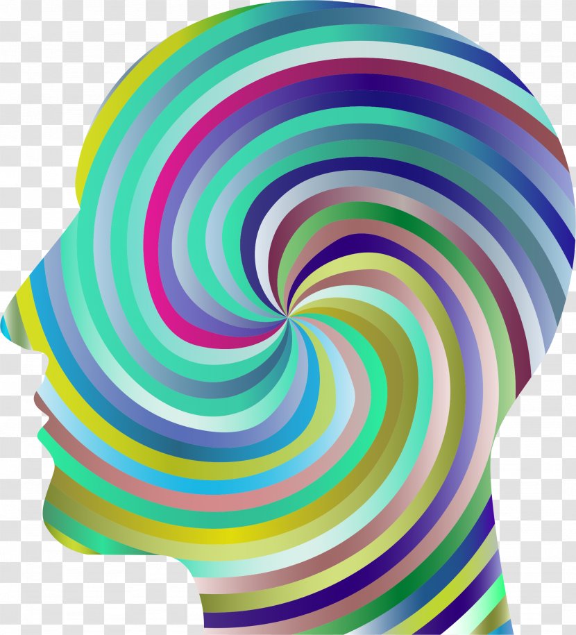 Human Head Spiral Clip Art - Hypnotic Transparent PNG