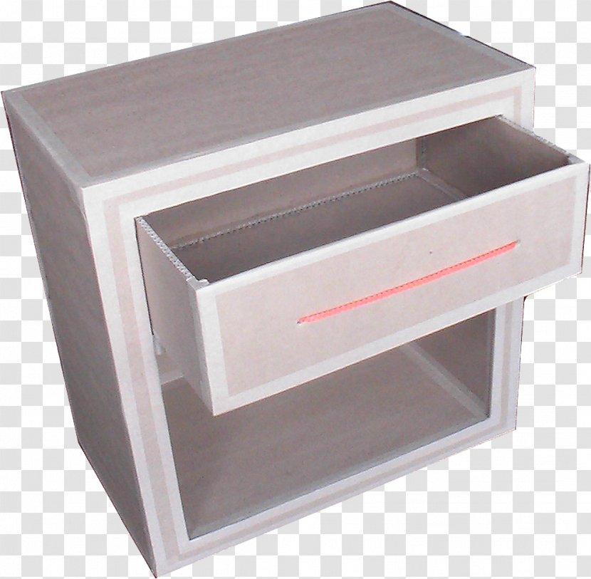 Drawer Bedside Tables Cardboard Furniture Corrugated Fiberboard - Cork - Design Transparent PNG