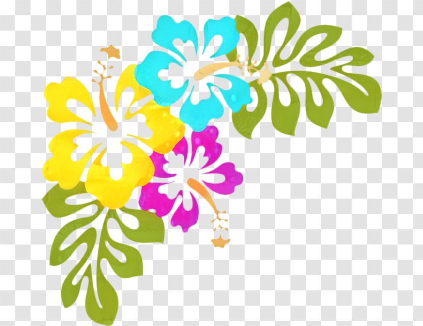 Floral Design Rosemallows Clip Art Cut Flowers - Melody - Plant Stem Transparent PNG