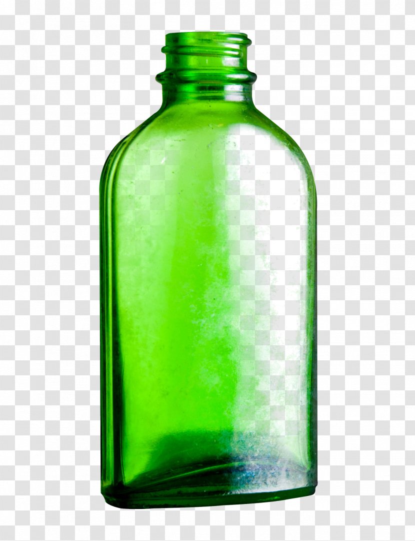 Glass Bottle - Water - Empty Transparent PNG