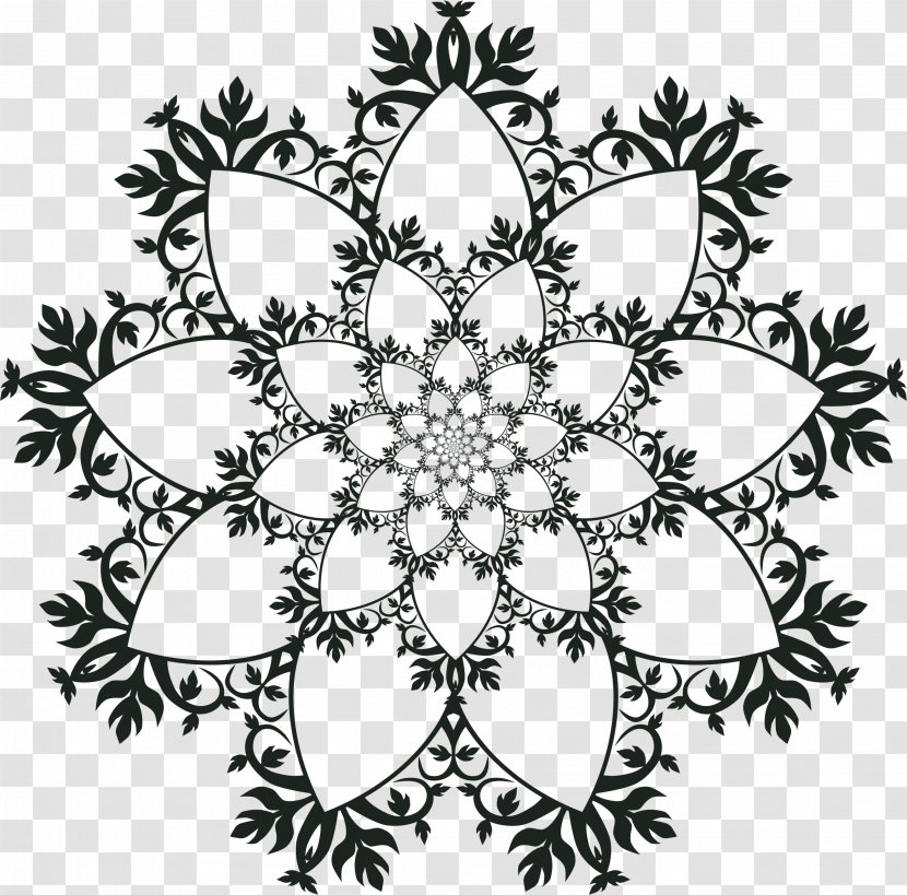 Ornament Mandala Art Pattern - Floral Design - Frame Transparent PNG