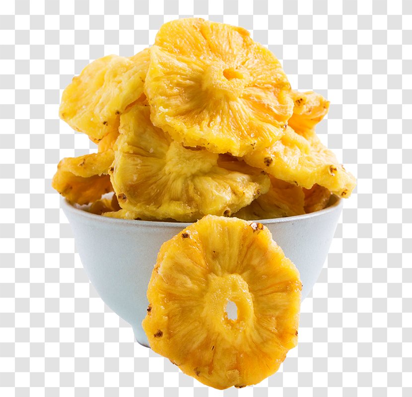 Pineapple Candied Fruit Dried Auglis - Original Slices Transparent PNG