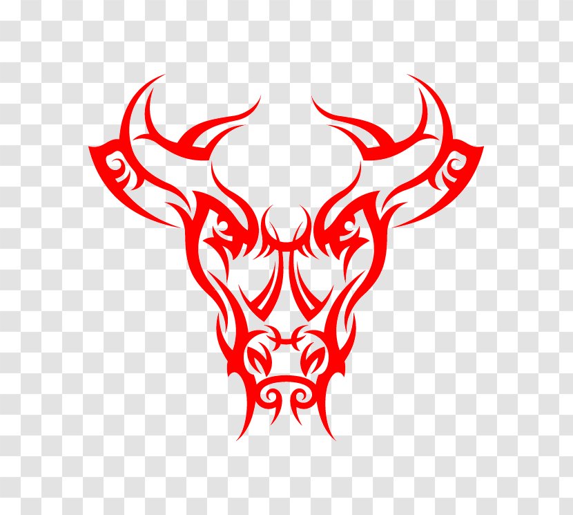 Tattoo Artist Bull Decal Taurus - Ox Transparent PNG