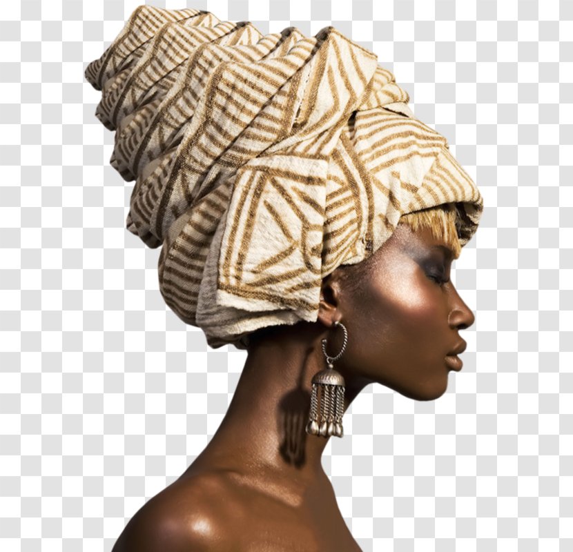 Head Tie Africa Woman Headscarf Hijab - Cap Transparent PNG
