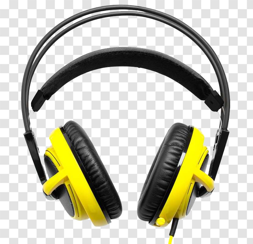 Dota 2 Counter-Strike Starcraft II Microphone Headphones - Video Game - Yellow And Black Personality Transparent PNG