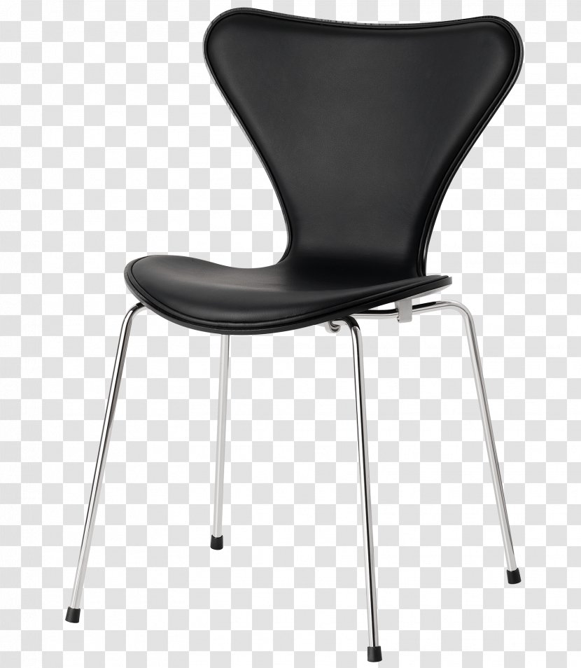 Model 3107 Chair Fritz Hansen Wire (DKR1) Upholstery - Office - Leather Transparent PNG