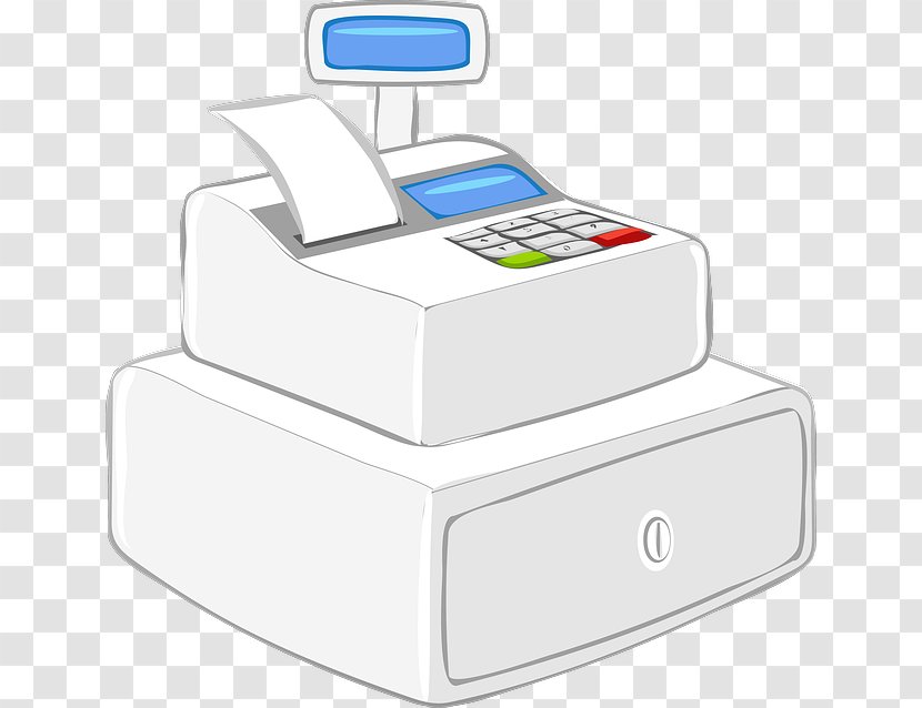 Cash Register Money Cashier Clip Art - Pos Terminal Transparent PNG