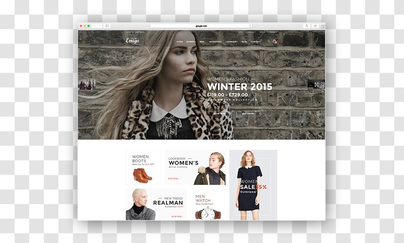 WooCommerce Fashion Lookbook Clothing Accessories - Dress - Theme Transparent PNG