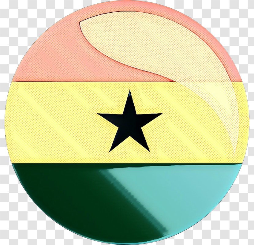 Flag Cartoon - Ghana - Tableware Sticker Transparent PNG