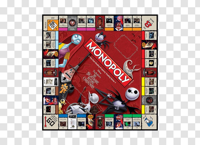 USAopoly Monopoly The Nightmare Before Christmas: Pumpkin King Hasbro YouTube - Youtube Transparent PNG