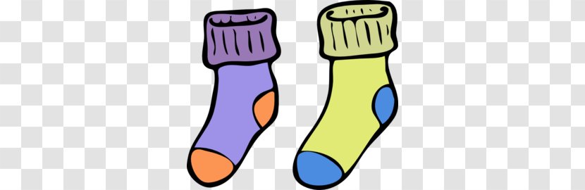 Sock Black And White Clip Art - Footwear - Socks Cliparts Transparent PNG