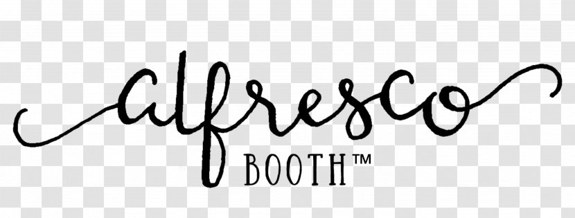 Alfresco Booth Logo Photo Game Black And White - Line Art - Rain Or Shine Transparent PNG