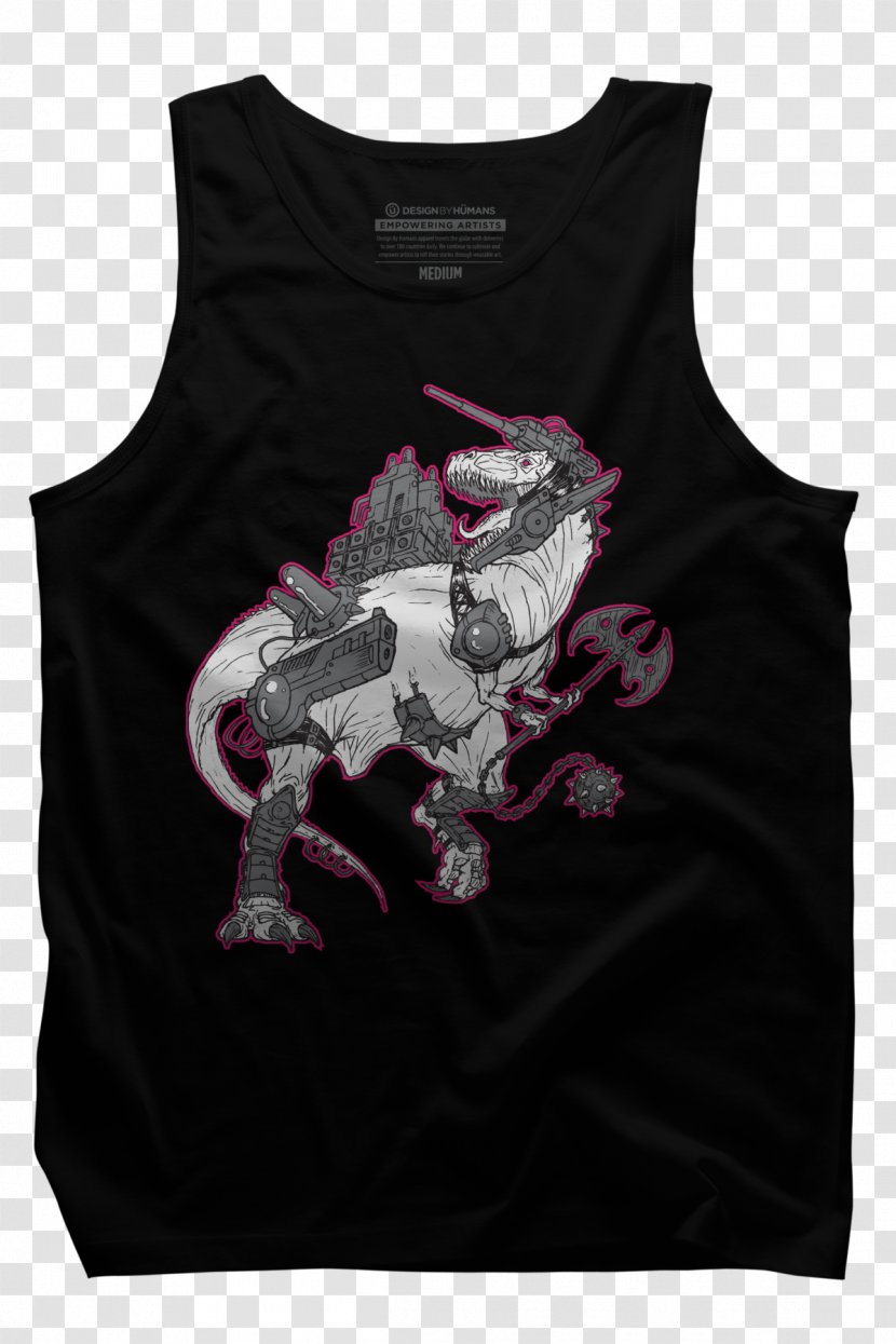 Tyrannosaurus T-shirt Dinosaur Robot Cyborg - Top Transparent PNG