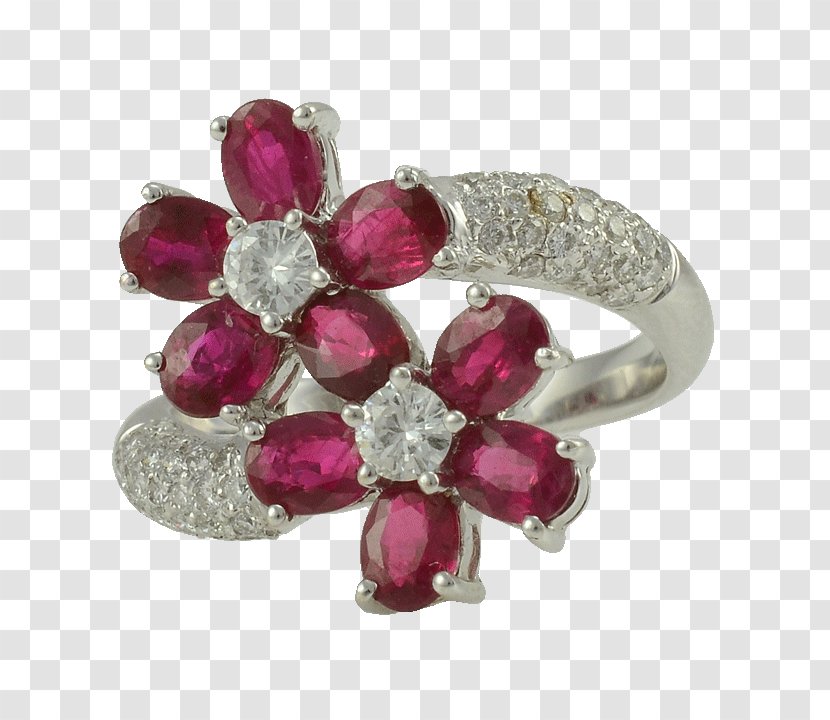 Ruby Body Jewellery Diamond Magenta - Gemstone Transparent PNG