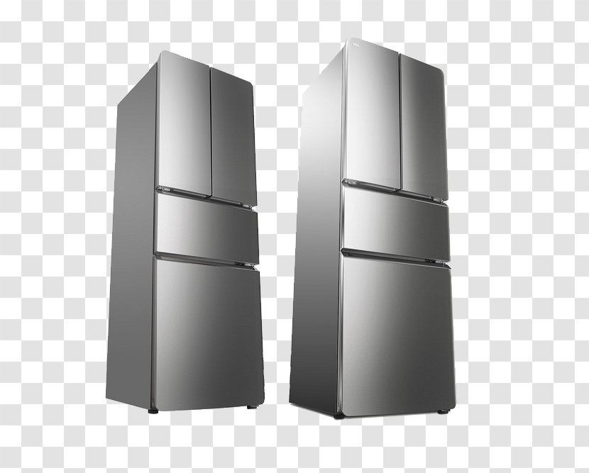 Refrigerator - Home Appliance - Double Open Three Refrigerators Transparent PNG