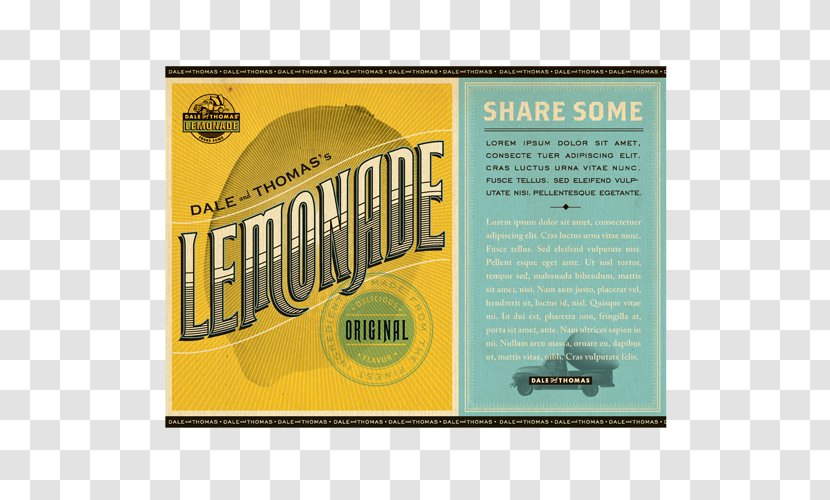 Poster Label Brand - Lemonade Illustration Transparent PNG