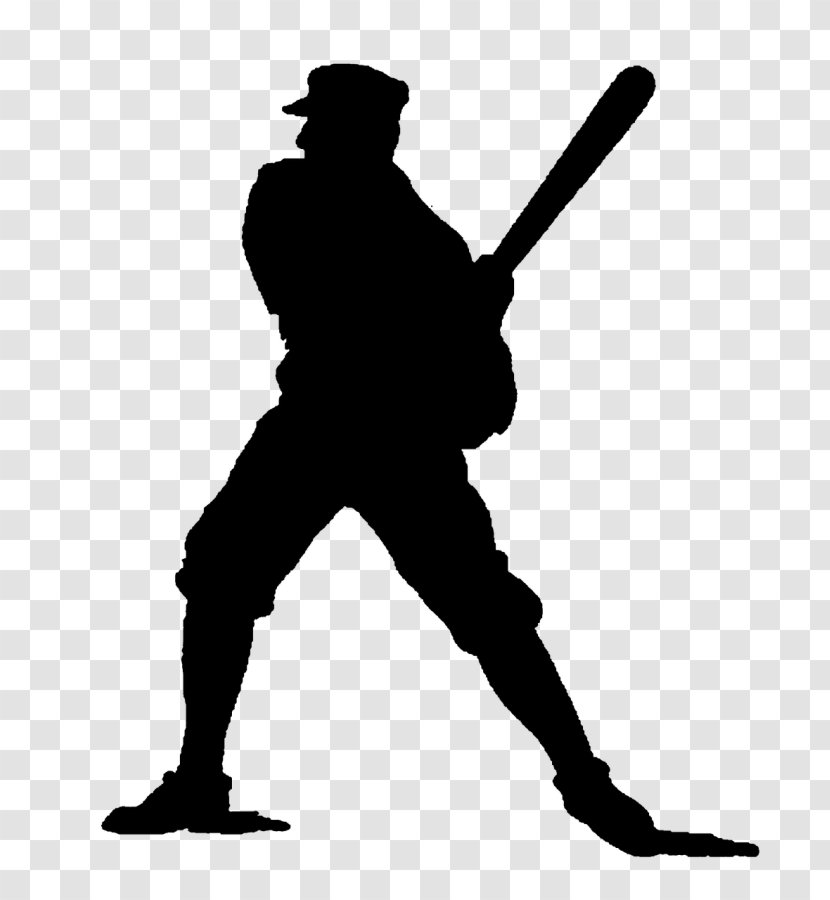 Baseball Bats Clip Art Silhouette Line - Player - Solid Swinghit Transparent PNG