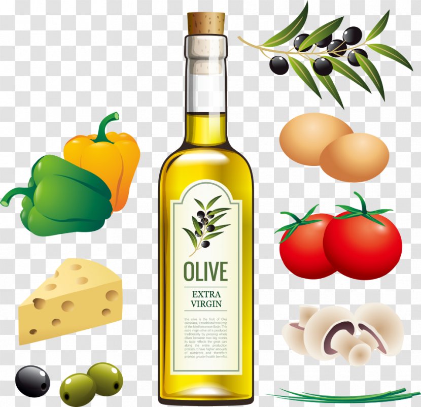 Olive Oil Vegetable Ingredient - Vector Vegetables Ingredients And Transparent PNG