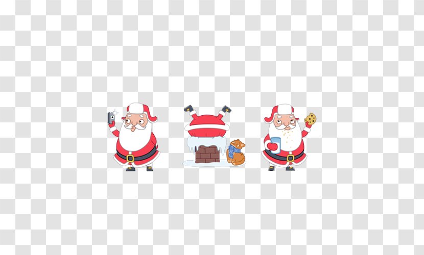 Santa Claus Christmas Icon - Template - Hand-painted Transparent PNG