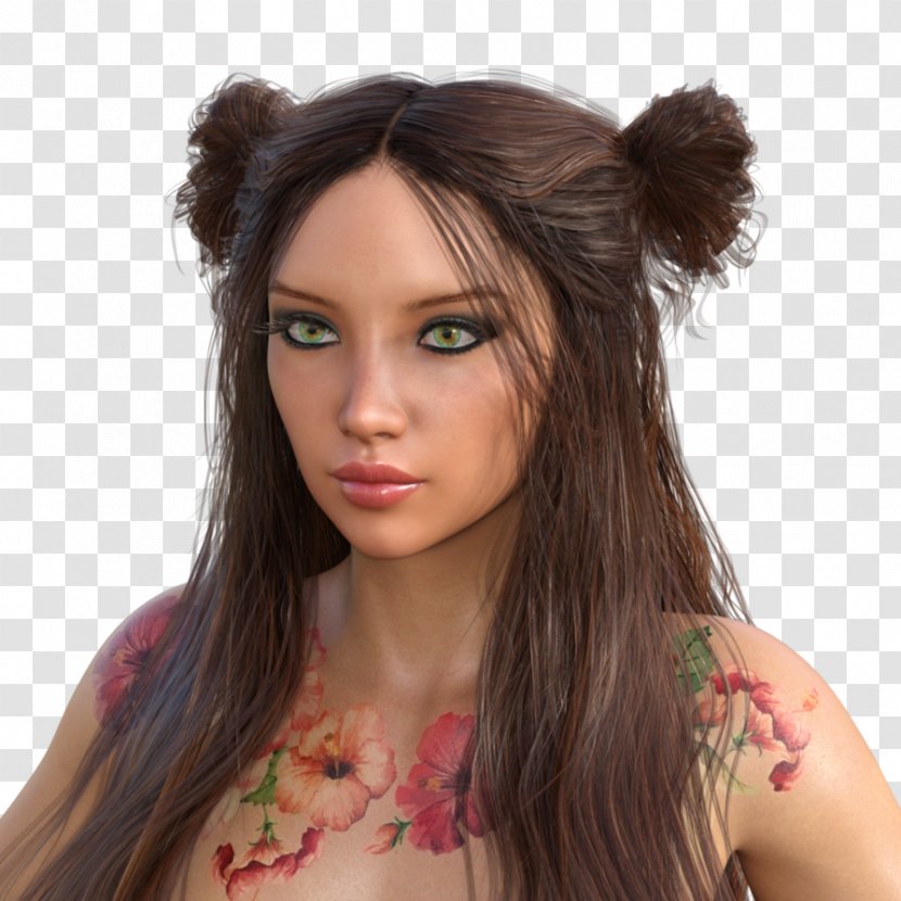 Hair Coloring Brown - Accessory Transparent PNG