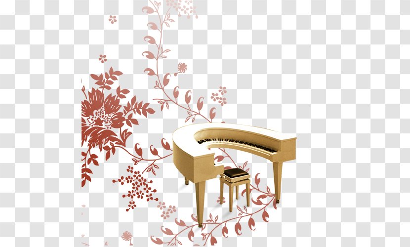 Piano Creativity - Designer - Creative Decorative Pattern Transparent PNG