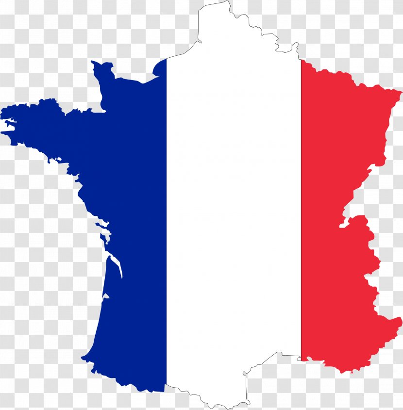 Flag Of France Map Clip Art - French Country Cliparts Transparent PNG