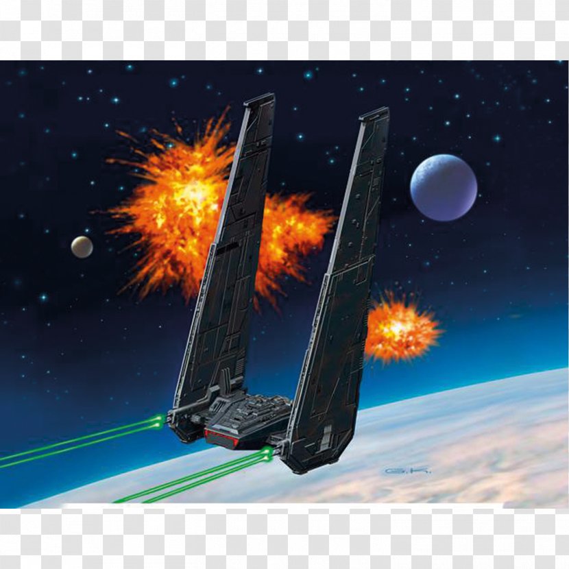 Kylo Ren's Command Shuttle Star Wars Sequel Trilogy TIE Fighter - Revell Transparent PNG