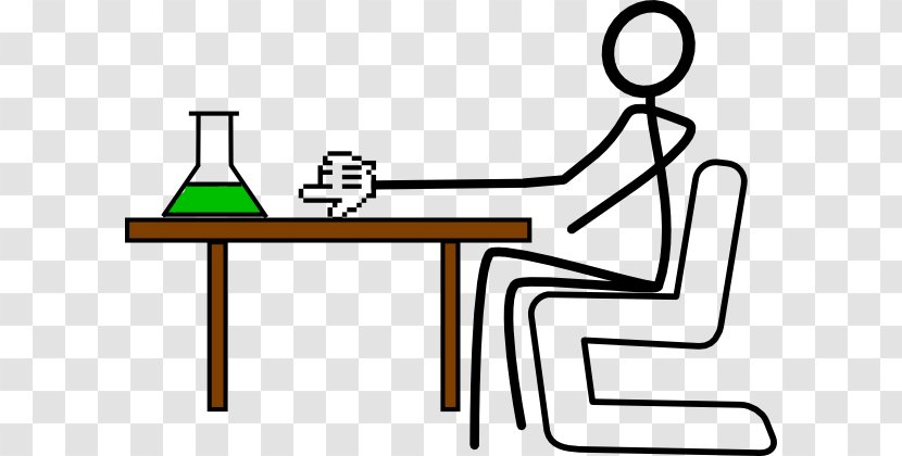 Table Stick Figure Chair Sitting Clip Art - Touch Cliparts Transparent PNG