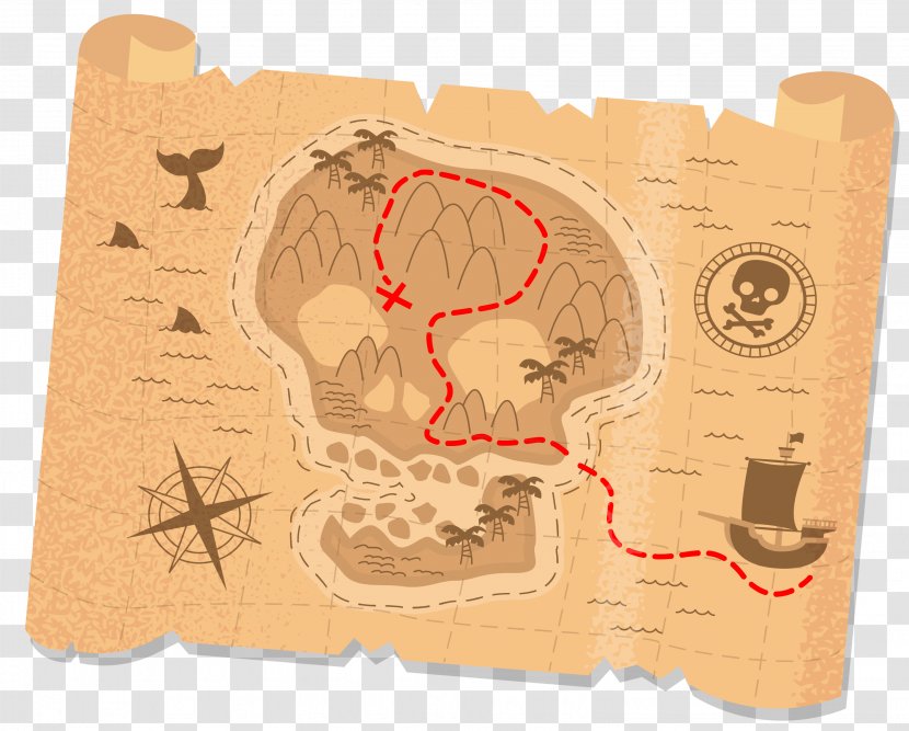 Treasure Map Euclidean Vector - Heart - Retro Transparent PNG