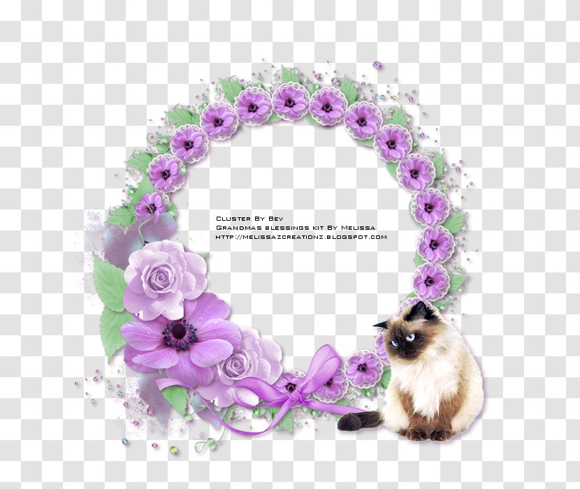 Picture Frames Chain Flower - Violet - Wmbx Transparent PNG
