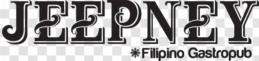 Logo Brand White Font - Monochrome - Jeepney Transparent PNG