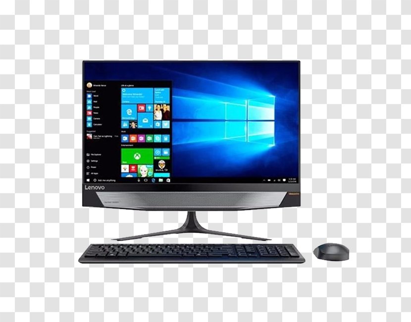 Laptop Dell All-in-One Desktop Computers - Flat Panel Display Transparent PNG