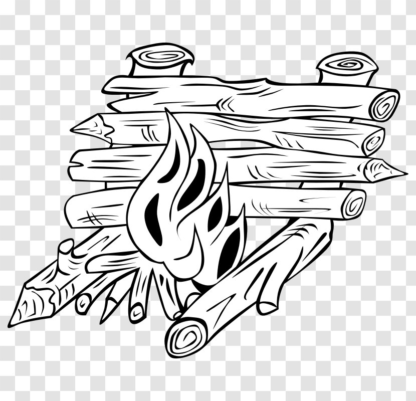 Campfire Line Art Clip - Cooking Images Transparent PNG