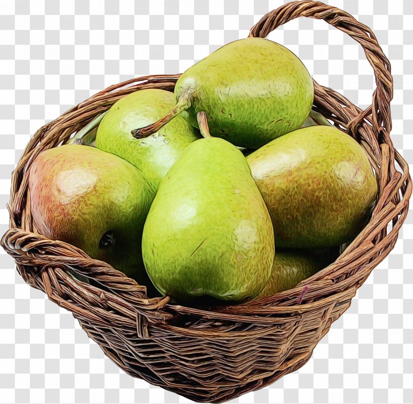 Natural Foods Food Fruit Basket Plant - Superfood - Wicker Pear Transparent PNG