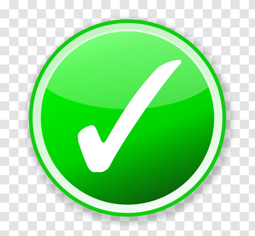 Clip Art - Green - Approve Symbol Transparent PNG