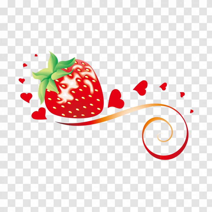 Strawberry Vector Graphics Image Illustration Design - Food - Cute Transparent PNG