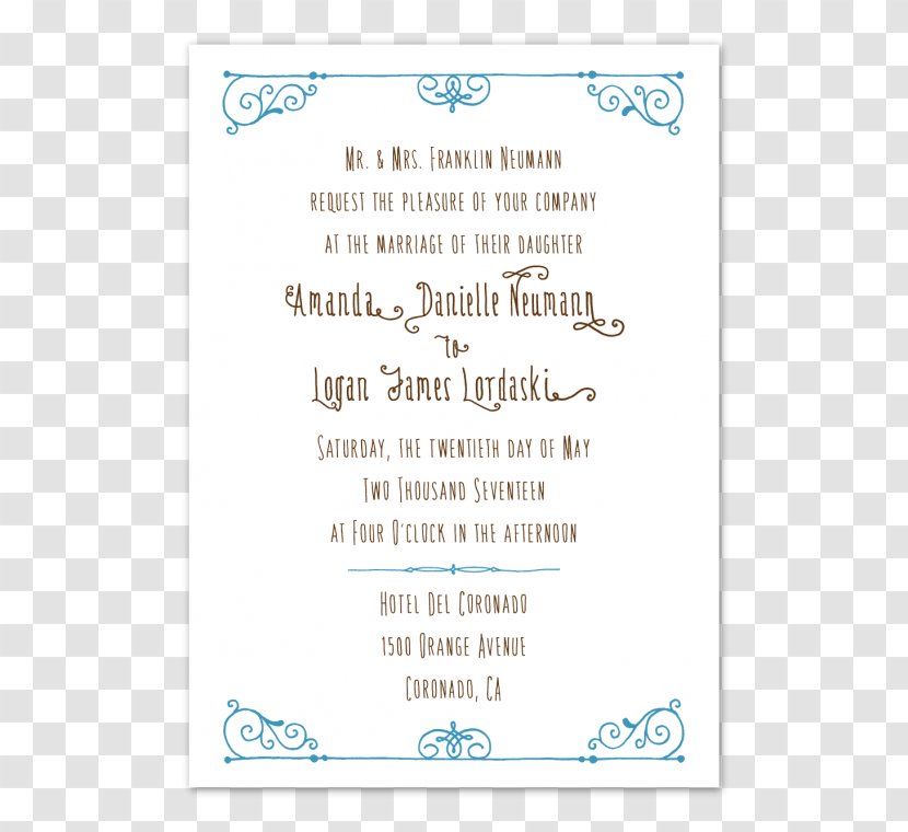 Wedding Invitation Paper Party Printing - Boutique Transparent PNG