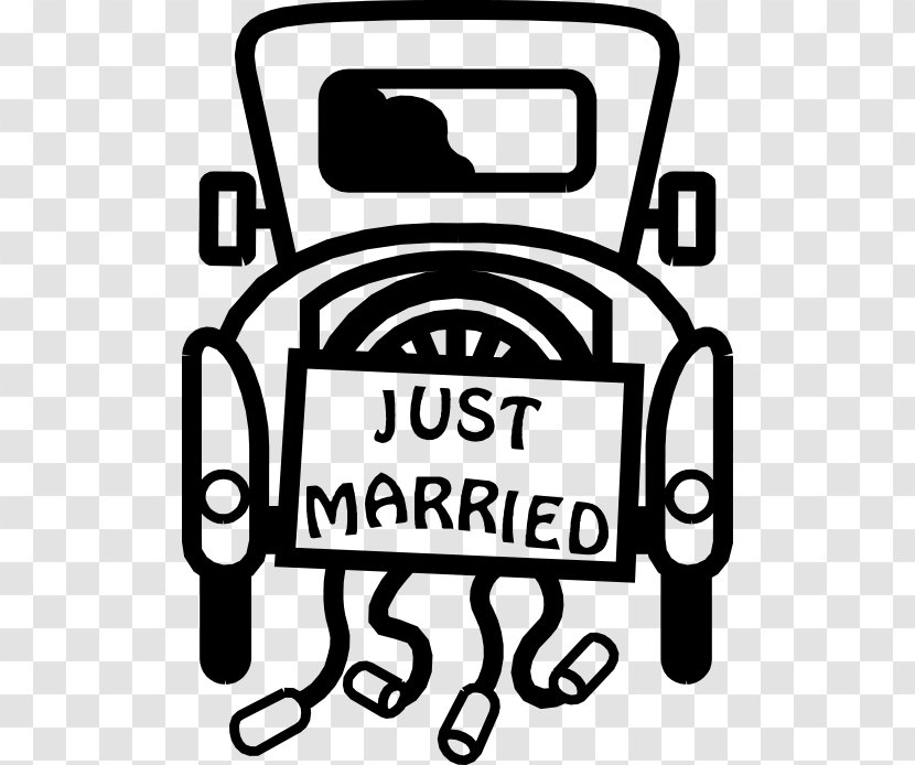 Car Marriage Wedding Drawing Clip Art - Just Married Transparent PNG