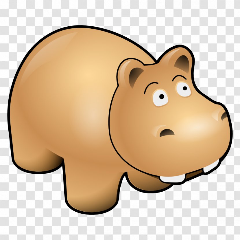 Hippopotamus Cartoon Clip Art - Carnivoran - Hippo Transparent PNG