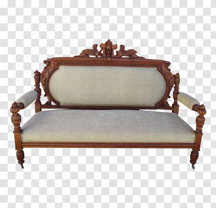 Loveseat Table Couch Antique Furniture Bench - Chair - Carved Exquisite Transparent PNG