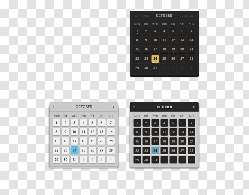 Comics Station Antwerp User Interface - Office Equipment - Black And White Calendar Transparent PNG