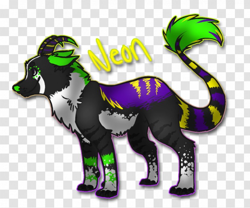 Cat Horse Dog Green Canidae - Neon Glow Transparent PNG