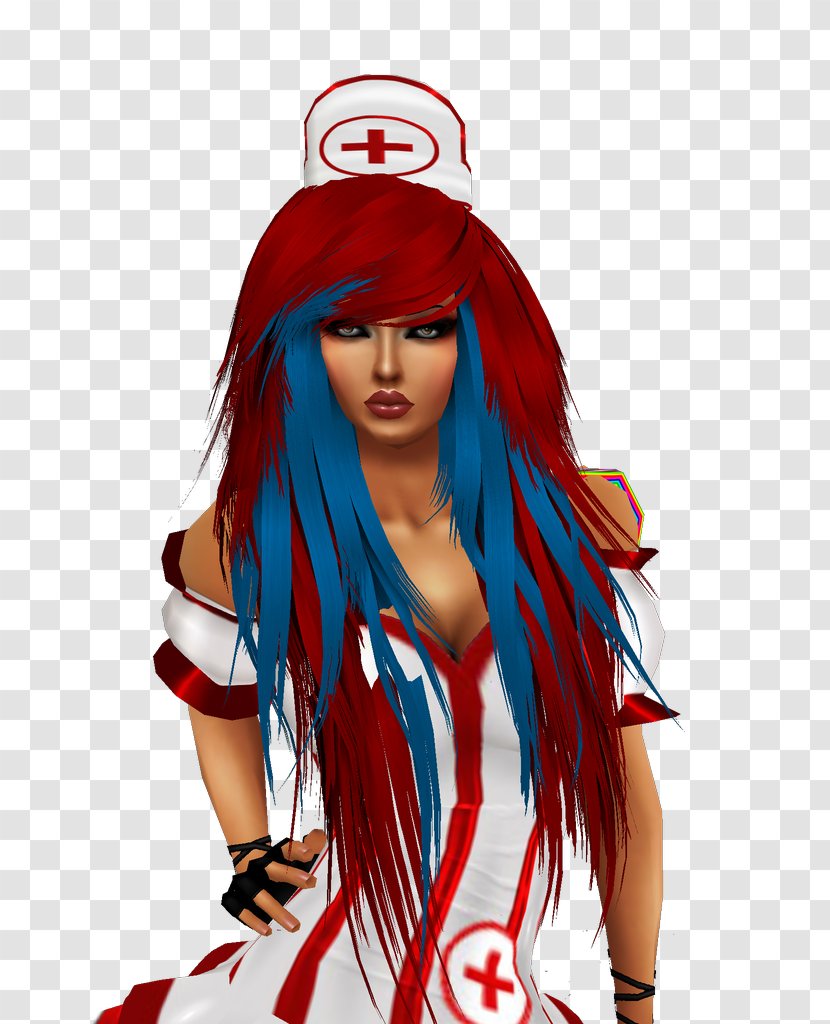 Wig Red Hair Brown - Headgear Transparent PNG