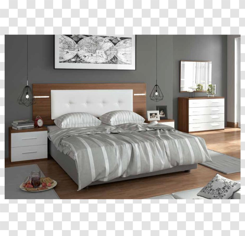 Bed Frame Bedside Tables Bedroom Sheets - Furniture - Table Transparent PNG